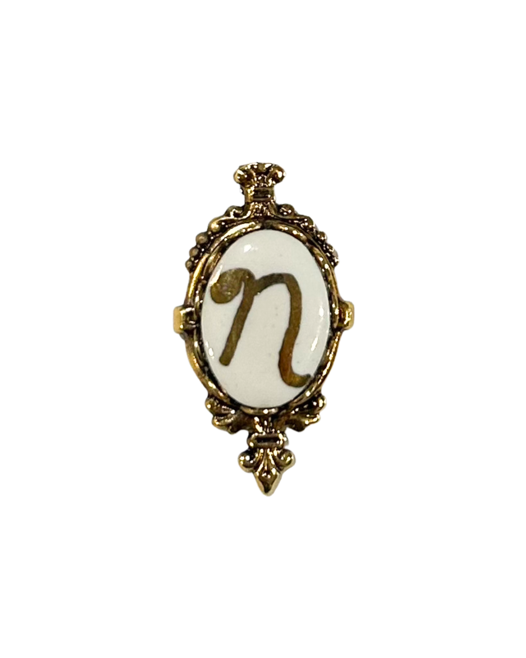 Monogramed "N" Pendant ~ ADD ON ONLY