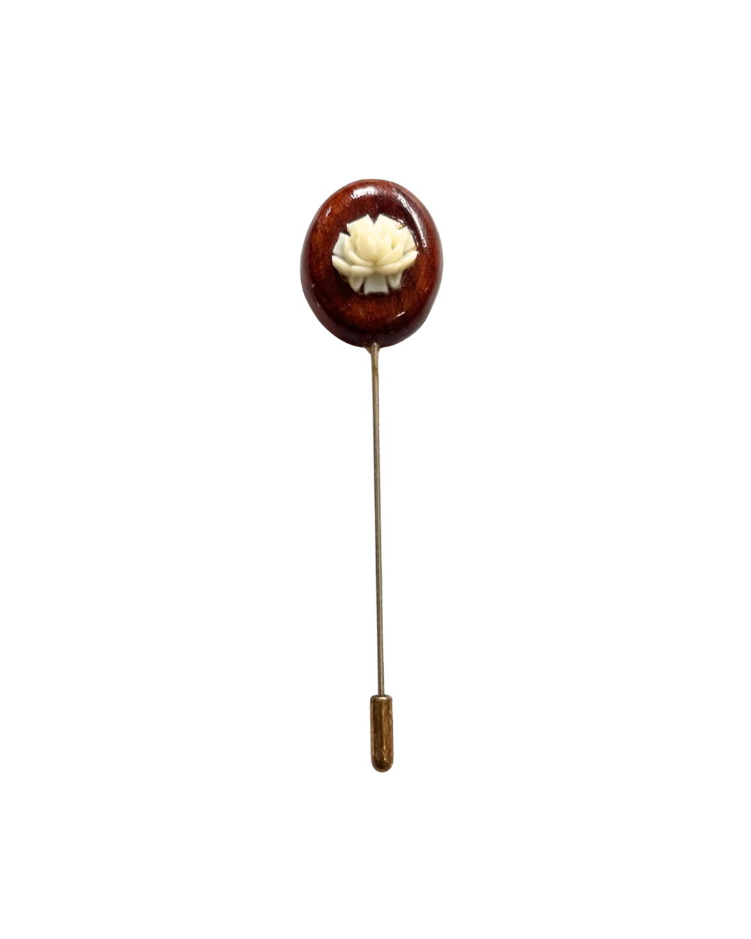 Carved Rose Hat Pin ~ ADD ON ONLY
