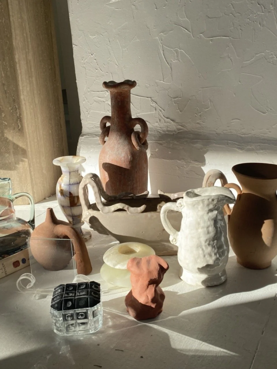 vintage vases and objects