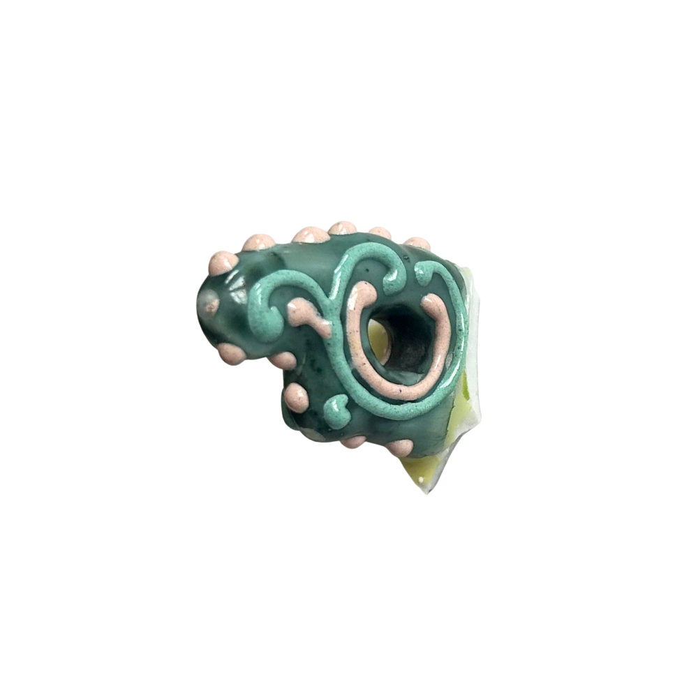 Small Pink & Green Ceramic Hold ~ ADD ON ONLY