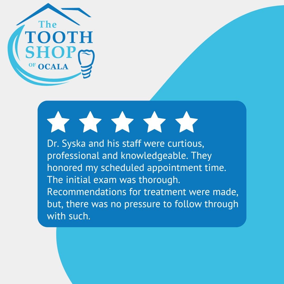 Grateful for another 5-star review from our amazing patients! 🌟 Your kind words inspire us to provide the best dental care. Thank you for choosing us! 

#ToothShopofOcala #OcalaDentist #PatientReviews