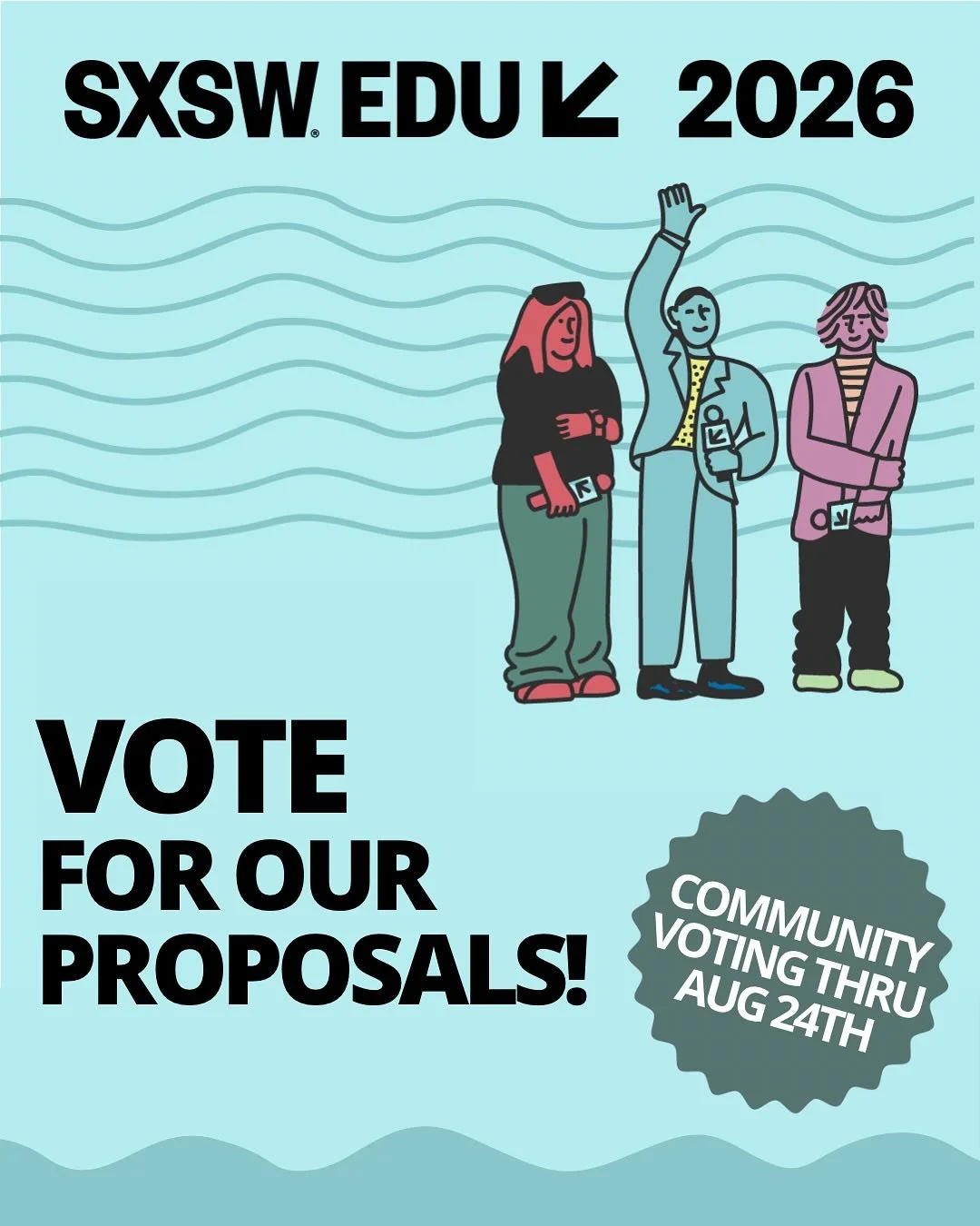 In a time of rapid change, #ArtsEducation is more essential than ever-to engage students, support well-being, spark creativity &amp; build community. Help us bring these important conversations to #SXSWEDU.

Vote for our sessions by Aug. 24!

Link in