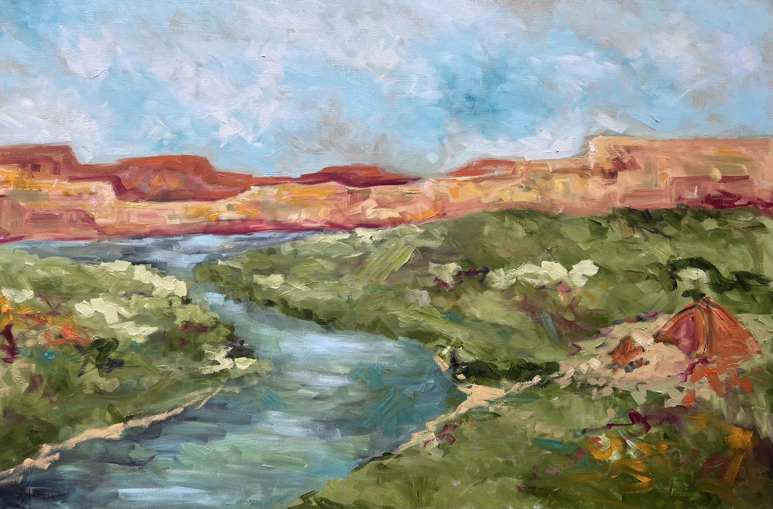 Camping Out West • 24x36