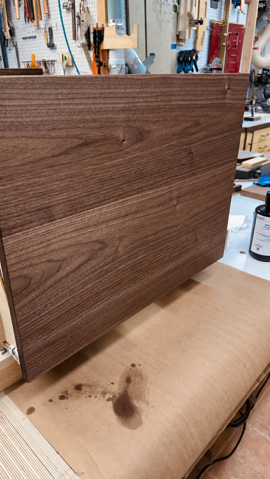 MCM Vanity Cabinet side panels under construction in the Motor City Woodshop Studio
