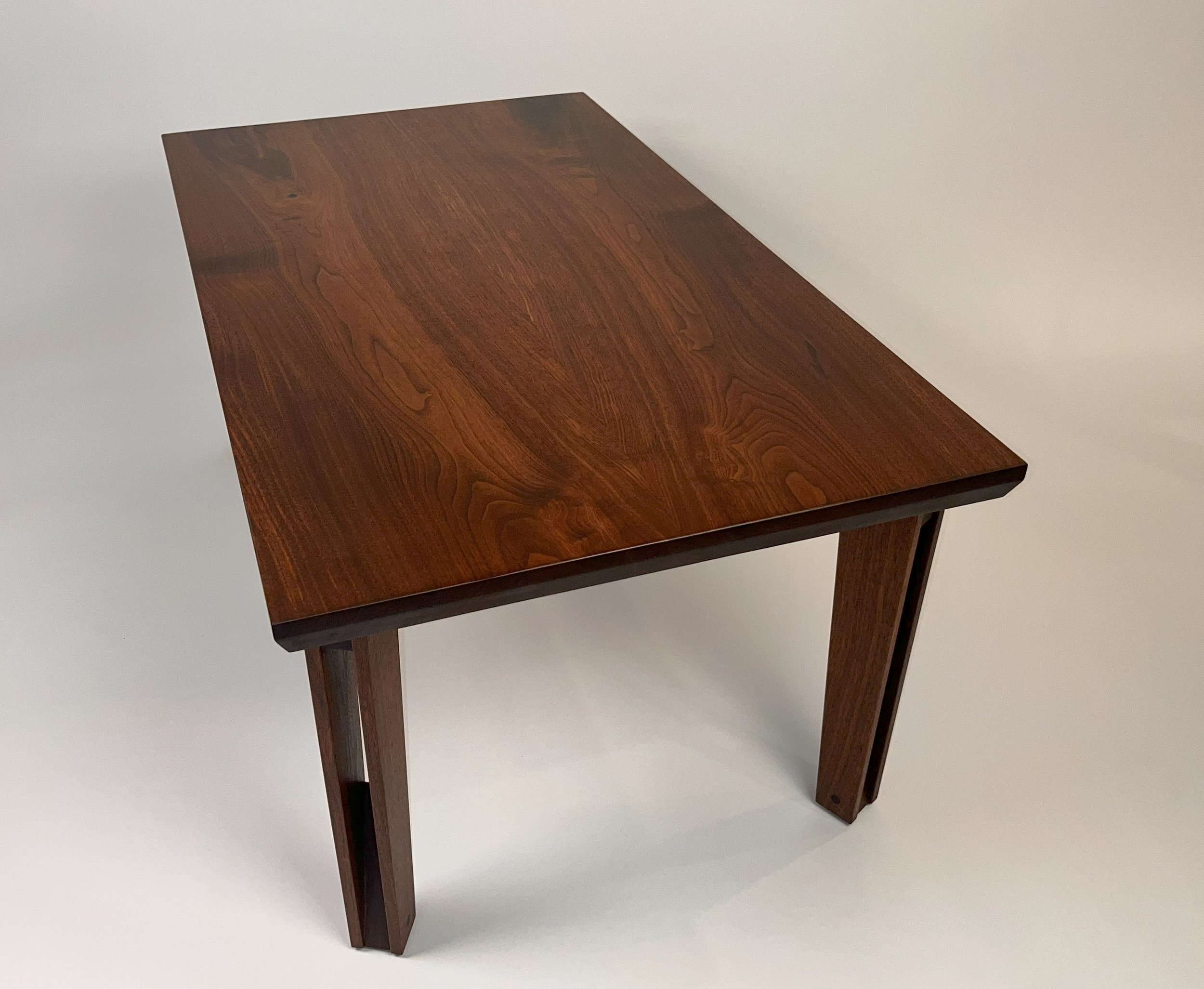 Book matched solid walnut top