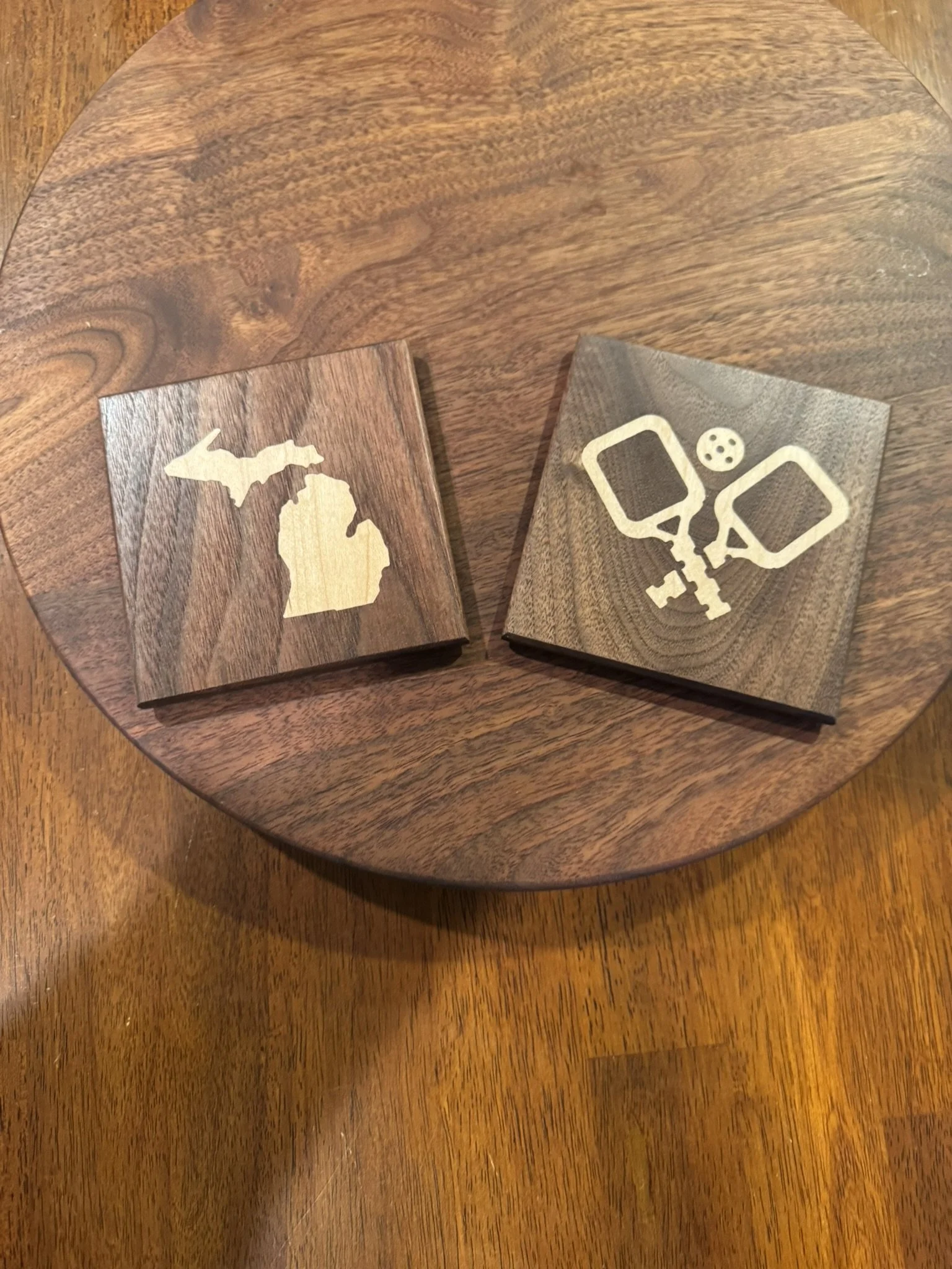Michigan and pickleball coasters