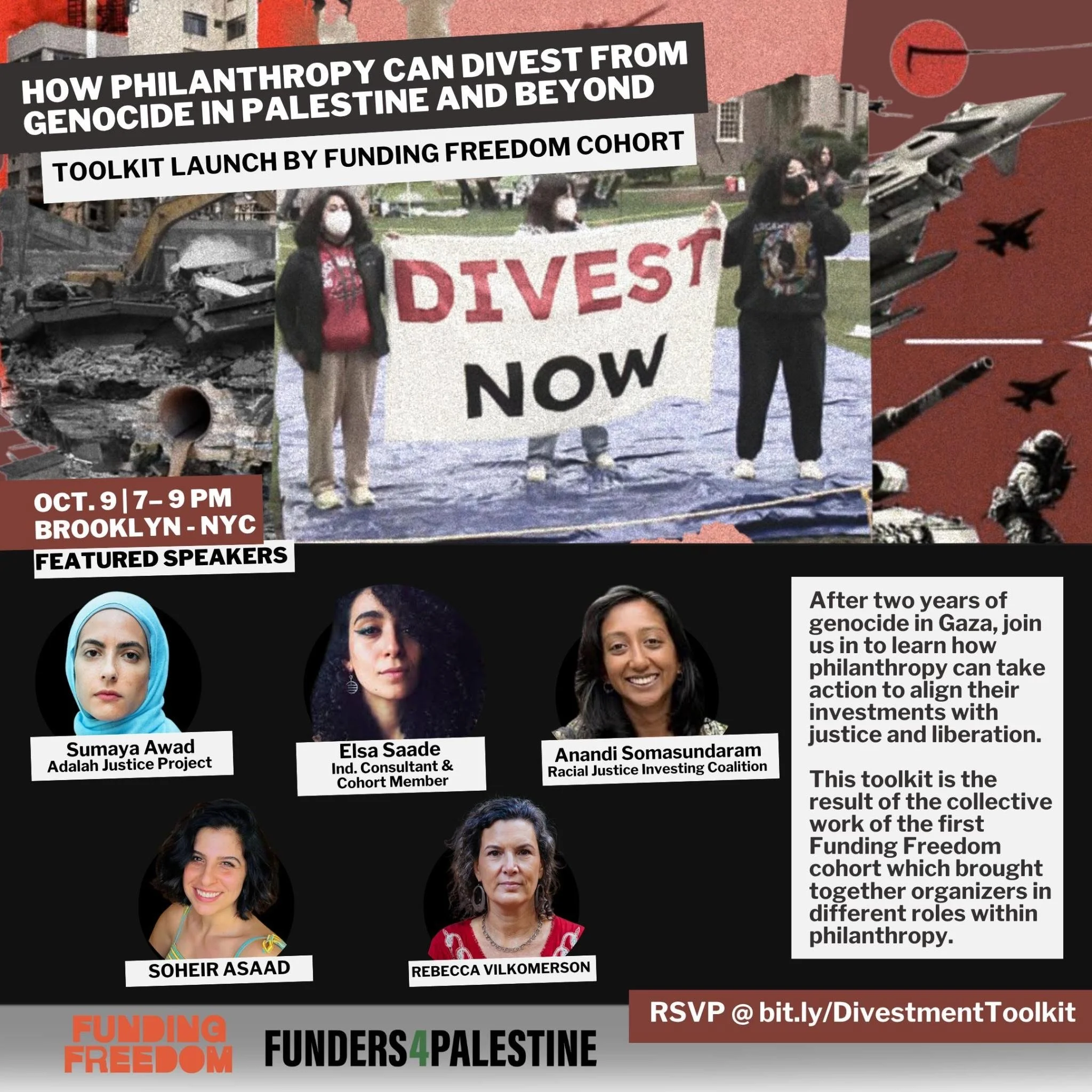 NYC Launch of Funders' Cohort Divestment Toolkit