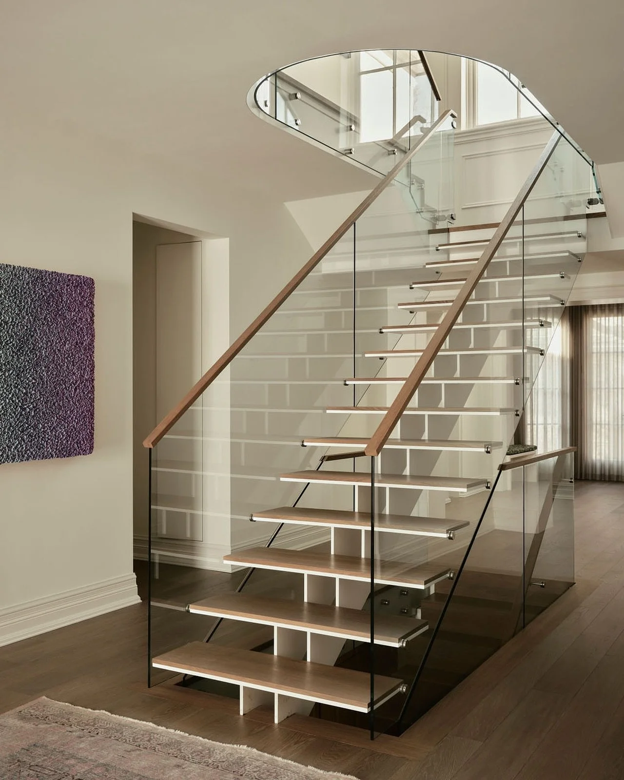 The goal was simple: let the light in. In a classic, compartmentalized floor plan, reimagining the staircase became the key to unlocking flow, connection, and warmth throughout the home.

Photographer: @patrickbiller 

#staircasedesign #homeinspo #to