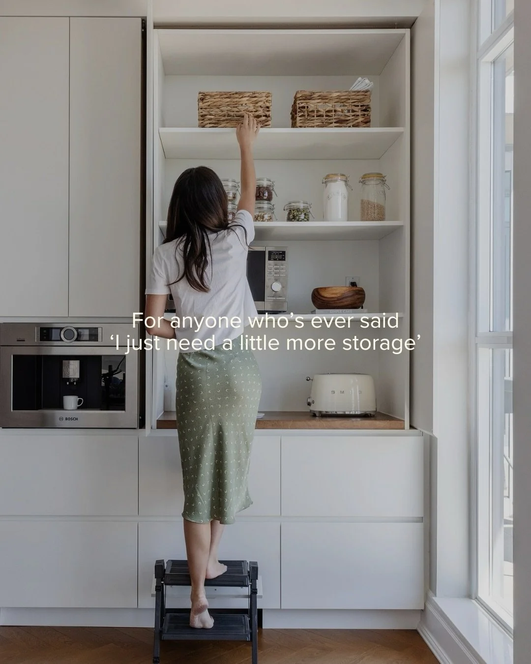 The difference between a home that looks good and one that works? Storage you don&rsquo;t have to think about.
We design millwork around real life &ndash; the things you use every day, the awkward stuff no one plans for, and the moments that usually 