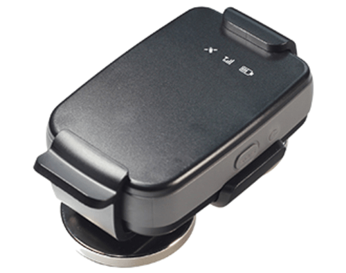 Un dispositivo de captura de tarjetas o sistema de pago portátil con pantalla y botones.