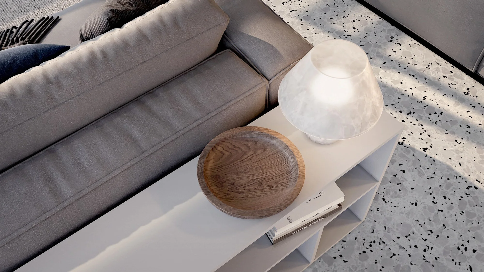 Living room overview-accessorize
Project Name: Duplex Apartment, Size: 215 sqm
Location: Northern Israel
Interior design:  Studio Kes