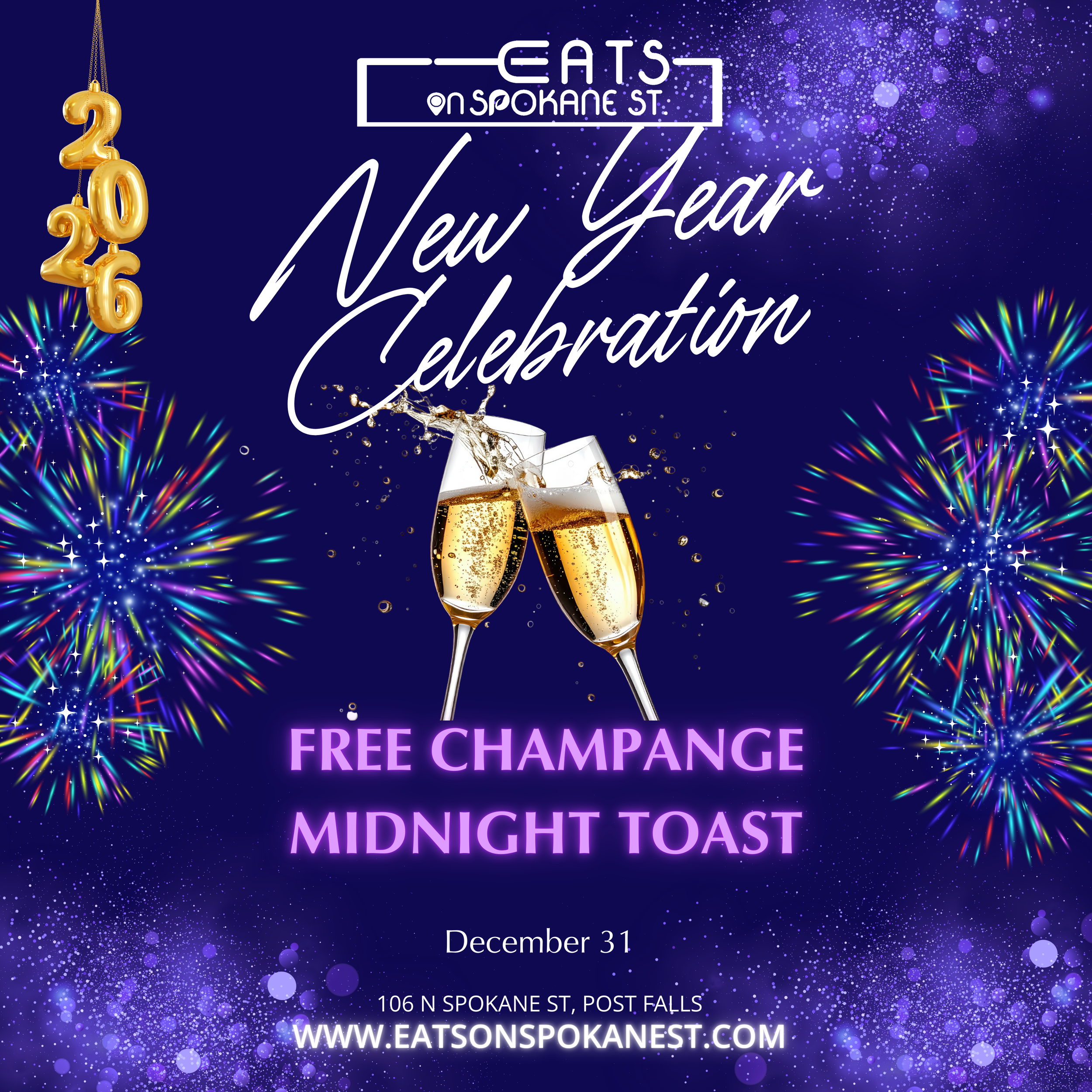 New Years Celebration At Eats!