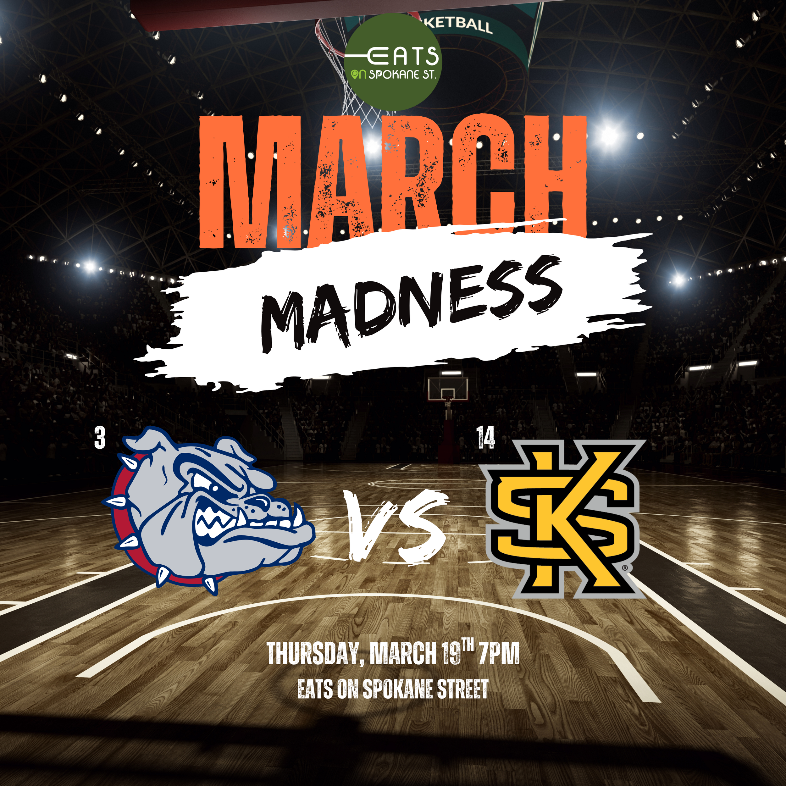 March Madness is HERE at Eats On Spokane Street! 🏀🔥