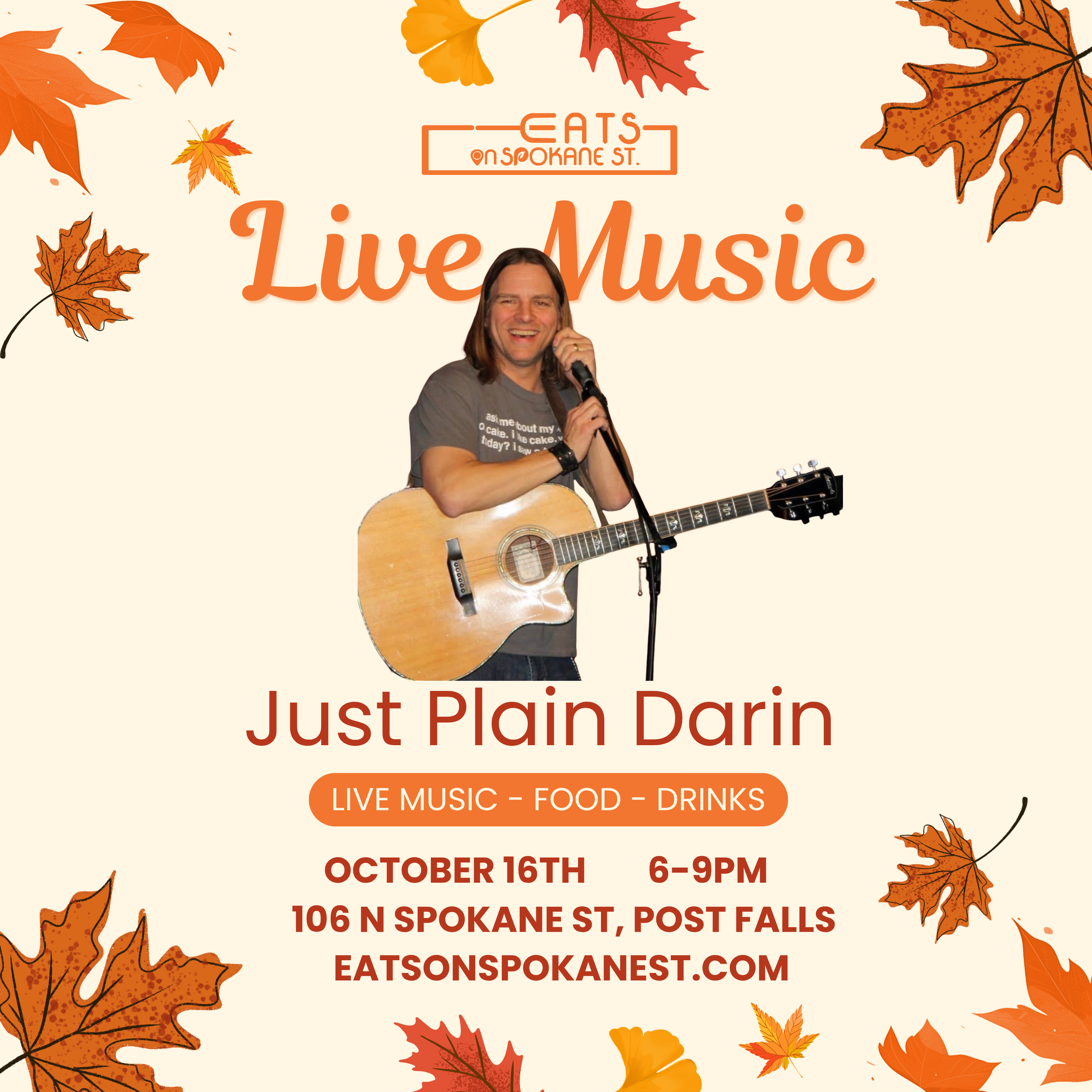 Live Music With Just Plain Darin