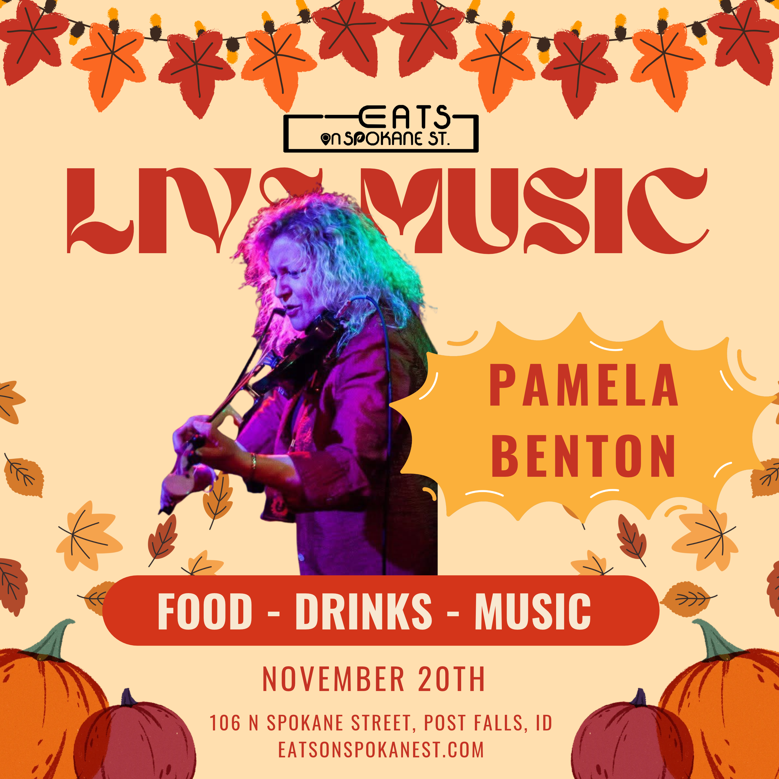 Live Music With Pamela Benton