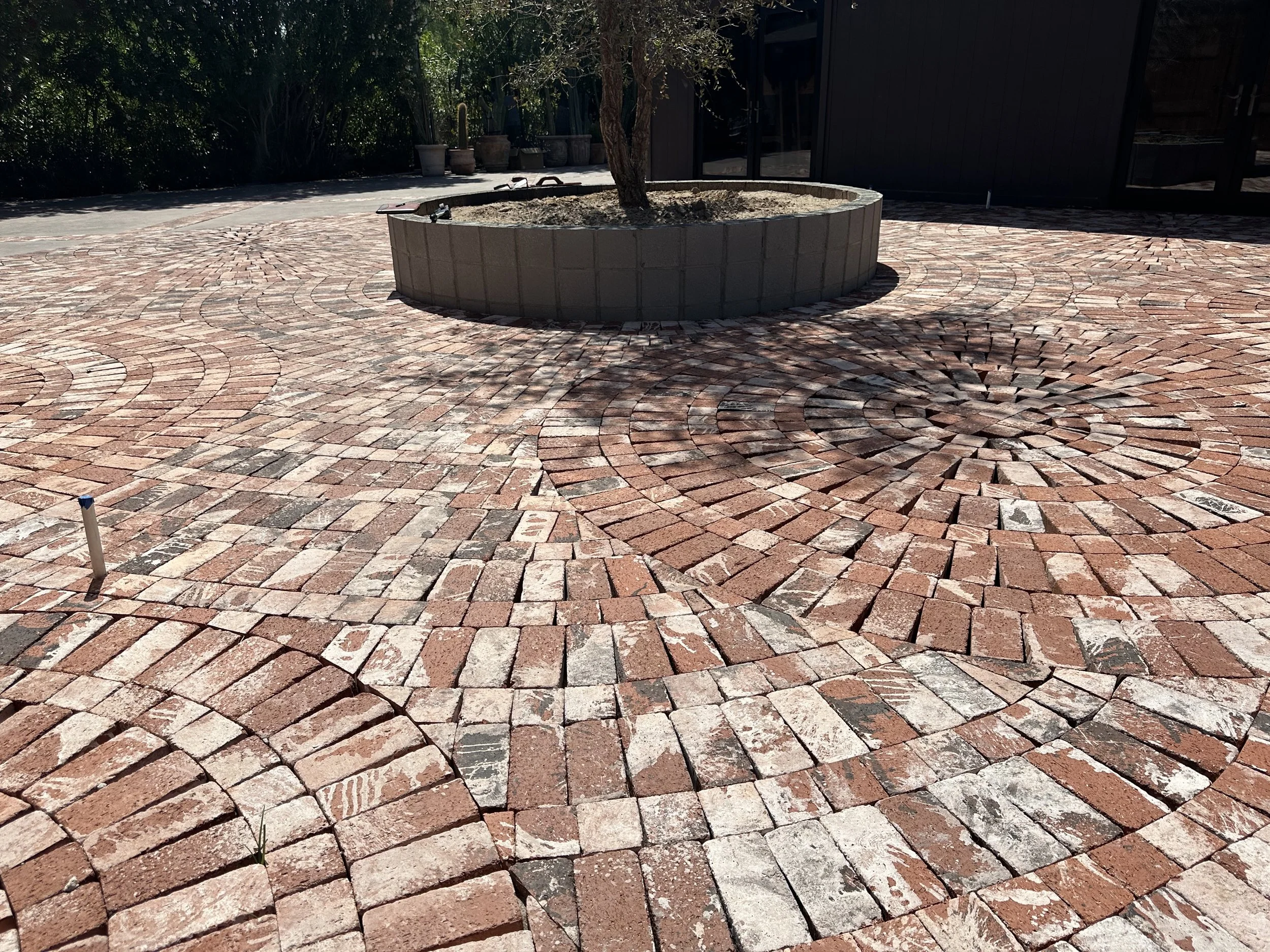 Custom Red Brick Patio 
