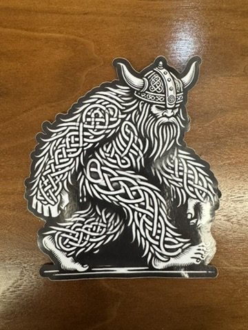 Viking Sasquatch Sticker