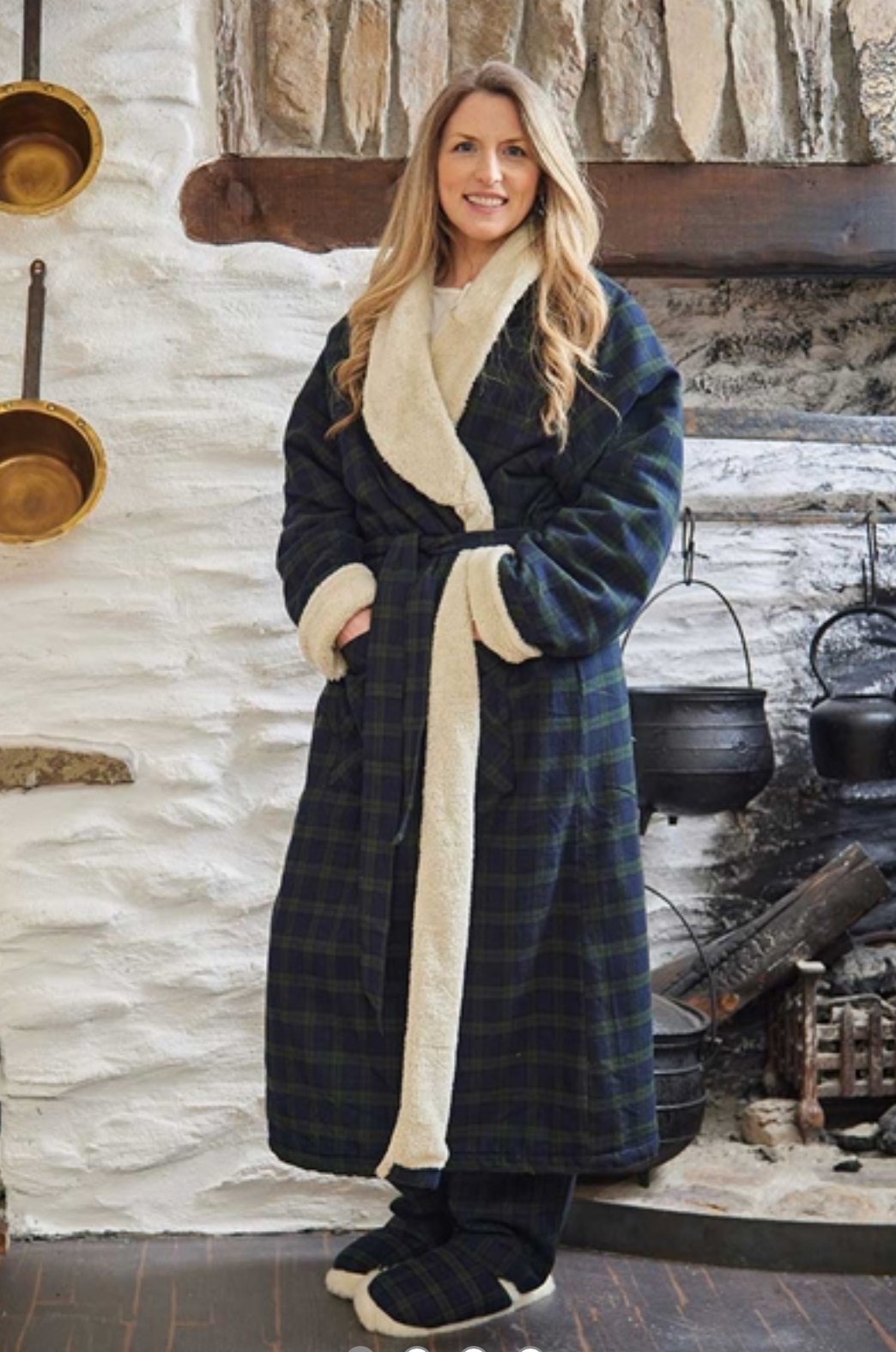 Flannel Fleece Lined Robe