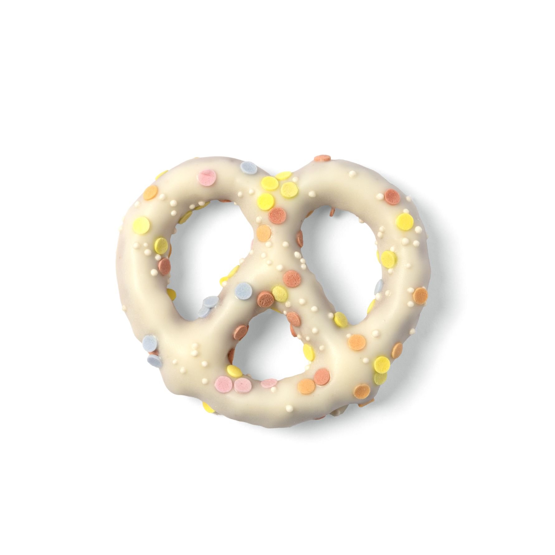 White Pastel Spring Pretzel