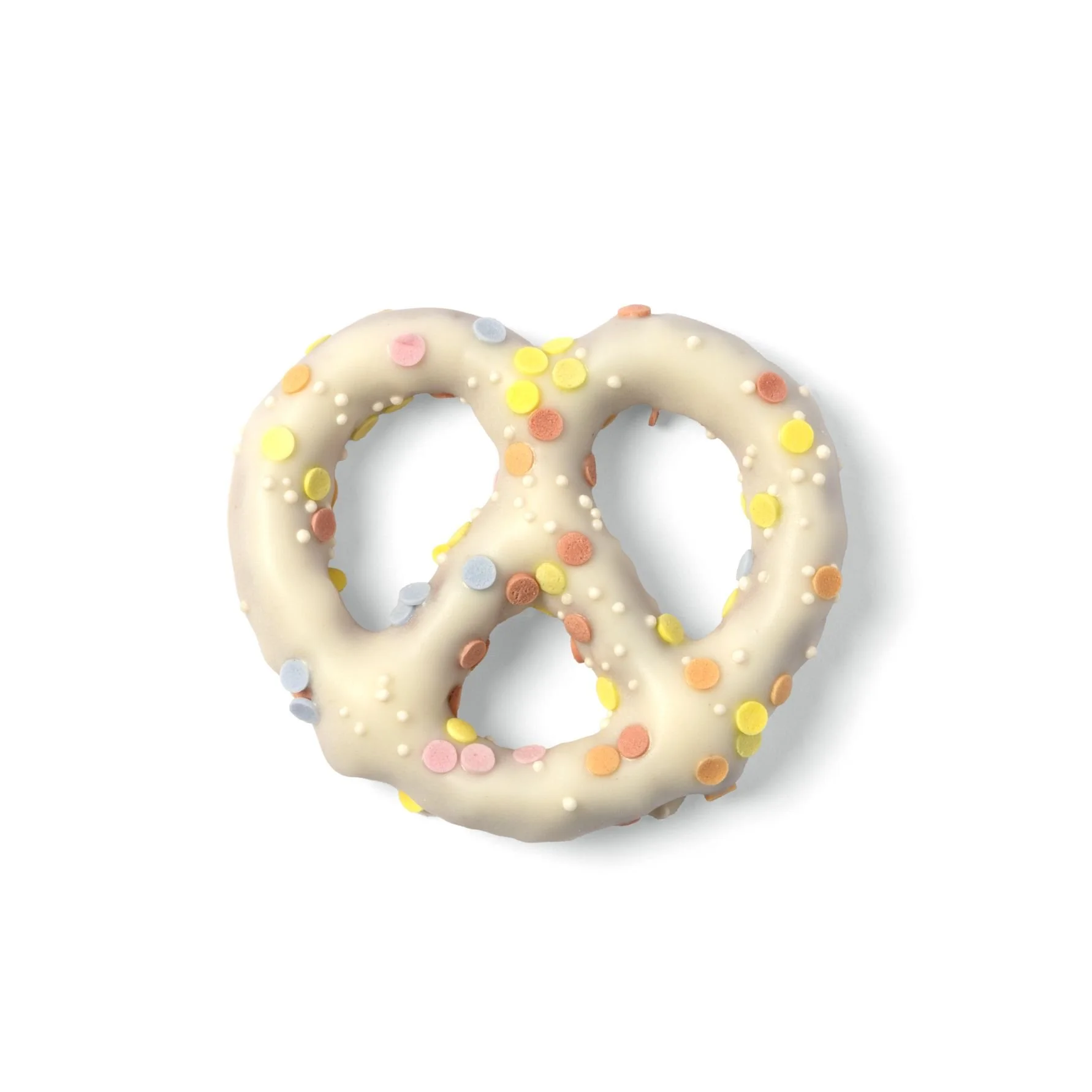 White Pastel Spring Pretzel