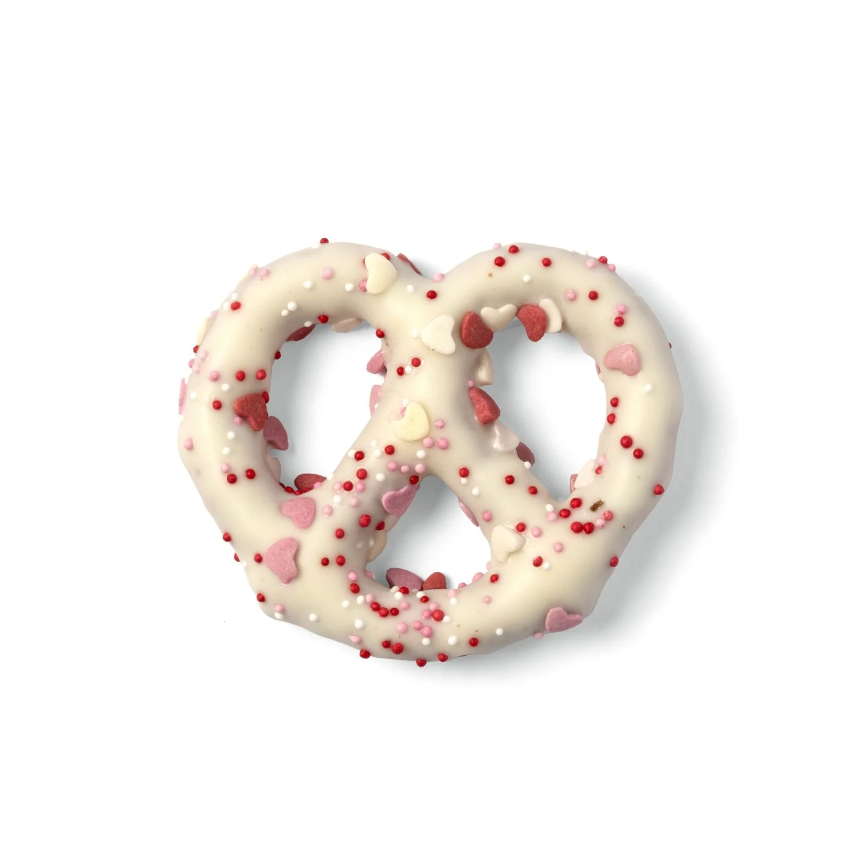 White Valentine's Day Pretzel