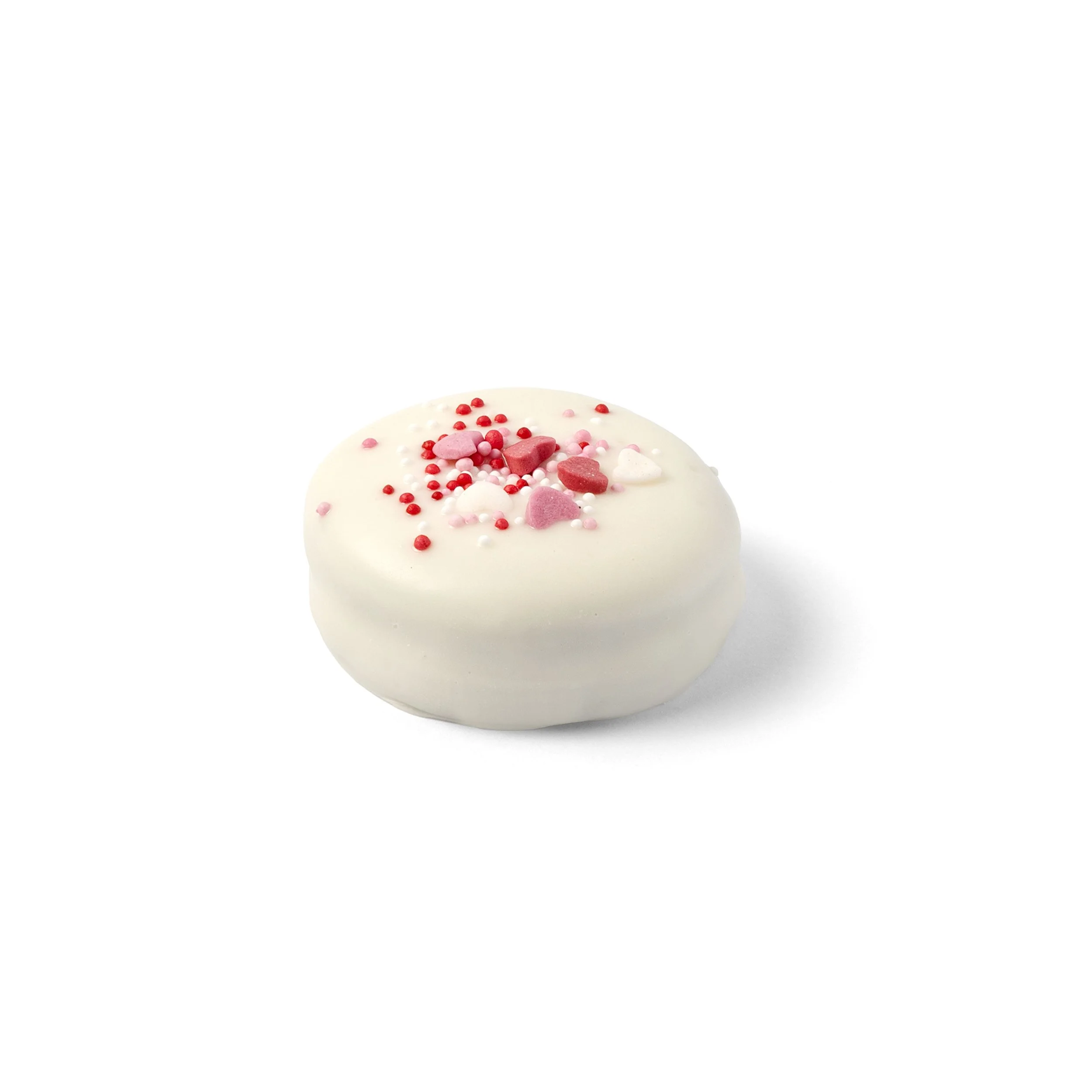 Vanilla Valentine's Day Chocolate Covered Sandwich Cookie