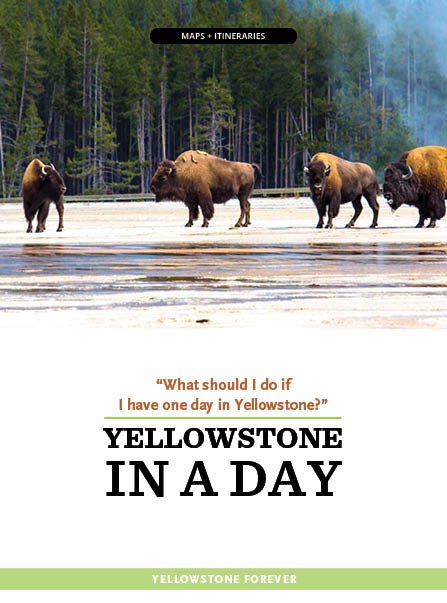 Cover of Yellowstone in a Day book