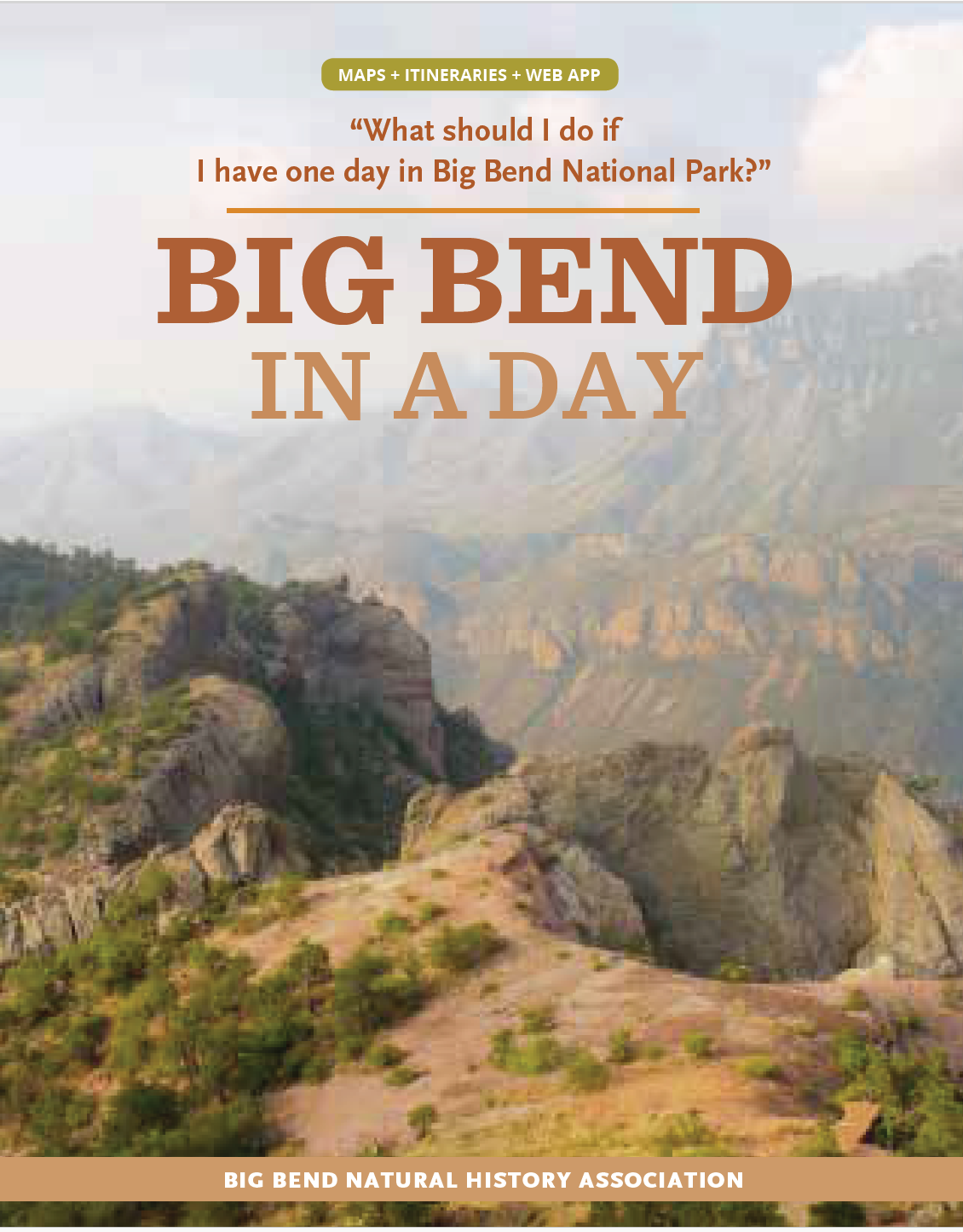2-page spread from Big Bend in a Day book