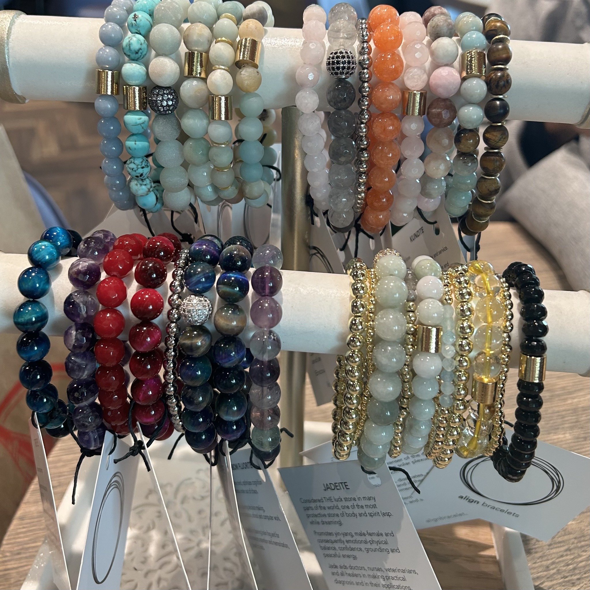 Mother's Day is just around the corner! We have some great gift options at the studio. Here are a few unique ideas! 
- stunning bracelets from Align - locally made by a wonderful female small business owner @alignbracelets 
- gift certificates availa