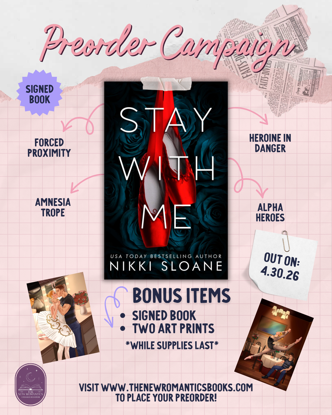 The New Romantics Stay With Me Preorder Campaign