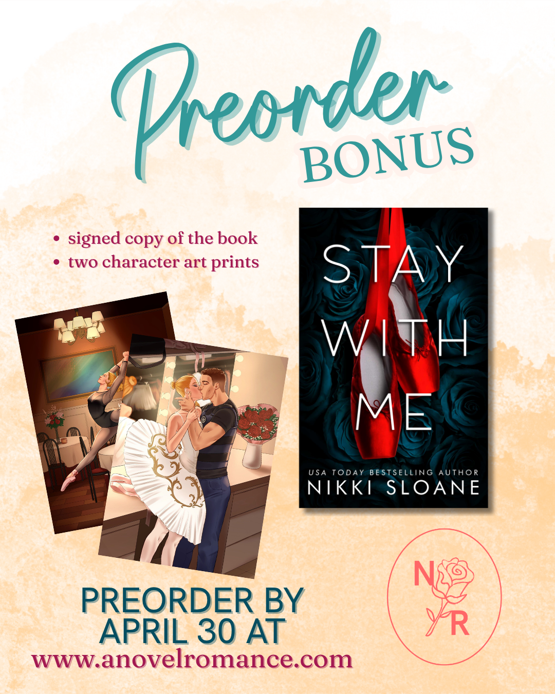A Novel Romance Stay With Me Preorder Campaign
