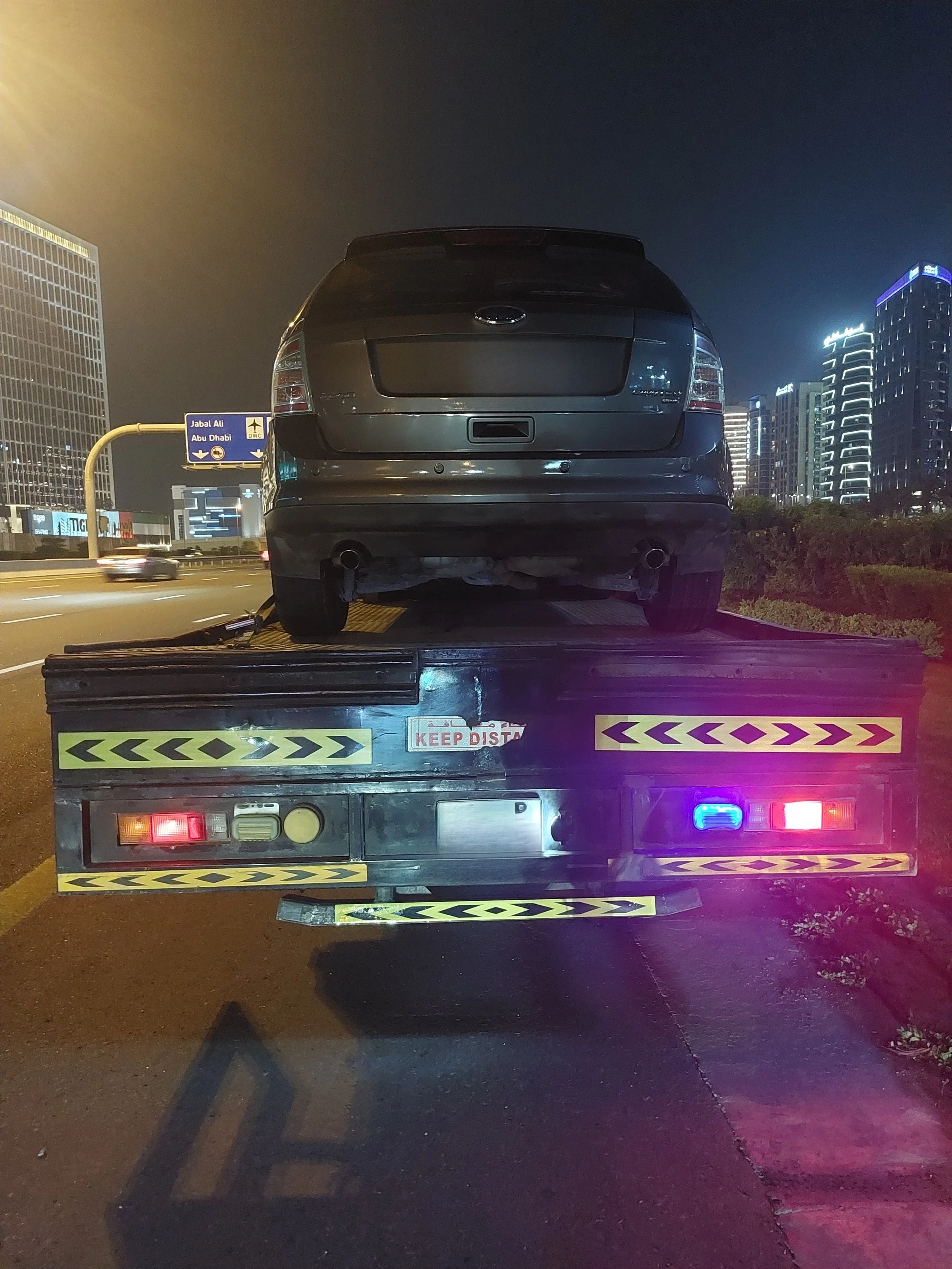 Car Recovery from Al Khail Road to Cherrywoods Dubai
