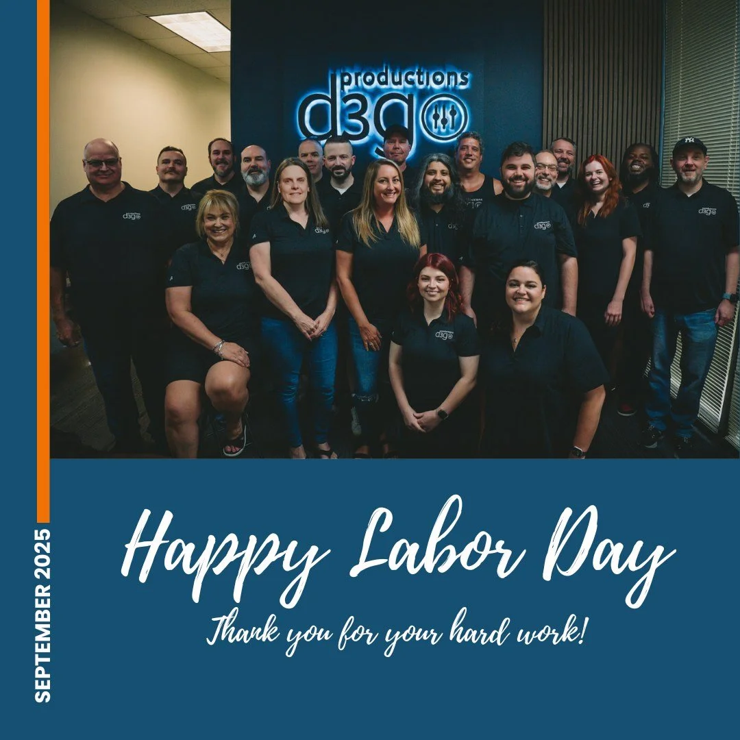 Everything we accomplish at d3g productions comes down to the incredible people on our team. This Labor Day, we&rsquo;re reminded how grateful we are for your hard work, creativity, and commitment &mdash; not just today, but every day.