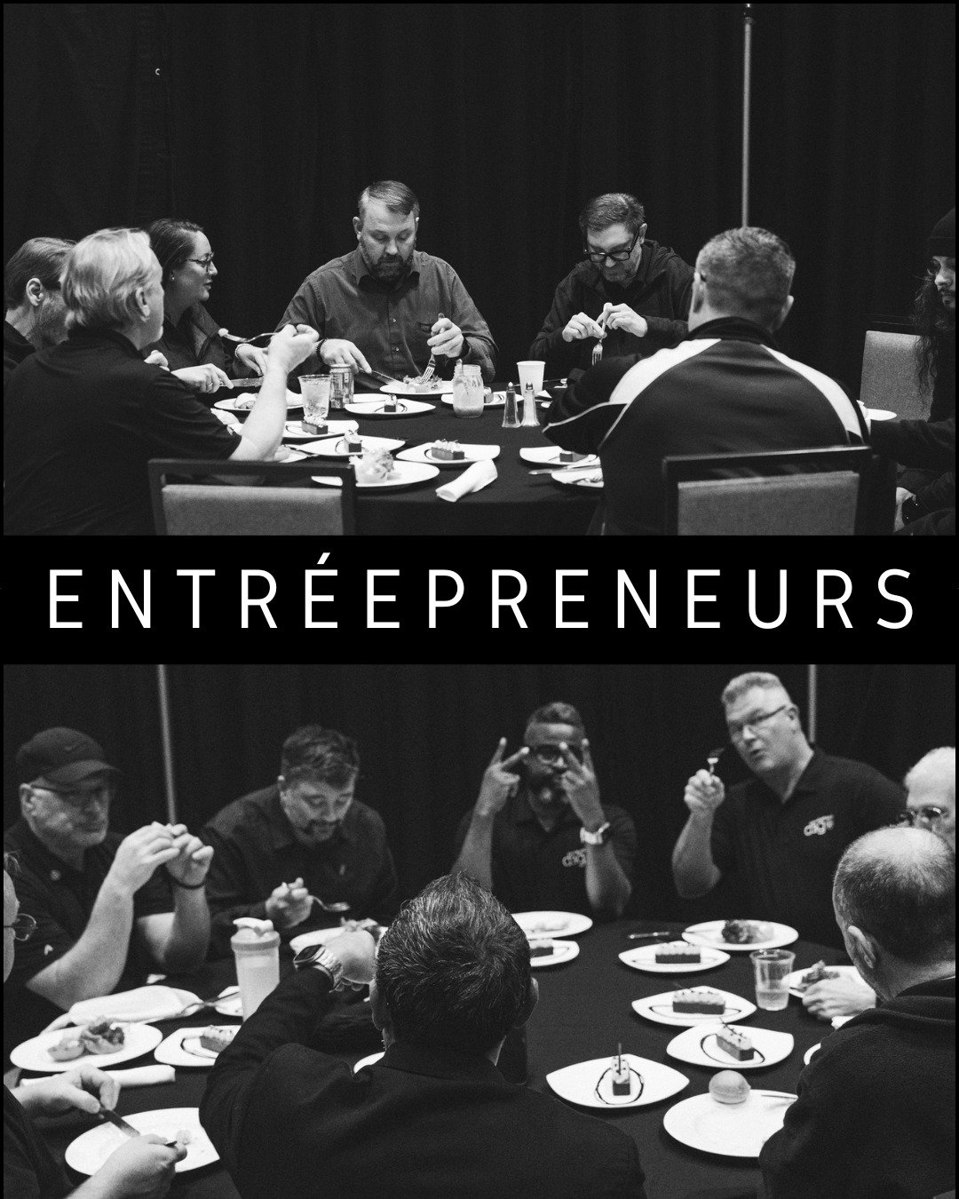 Meet the Entr&eacute;epreneurs: crew members who hustle hard, eat together, and show up for each other. Extra thankful for this crew.