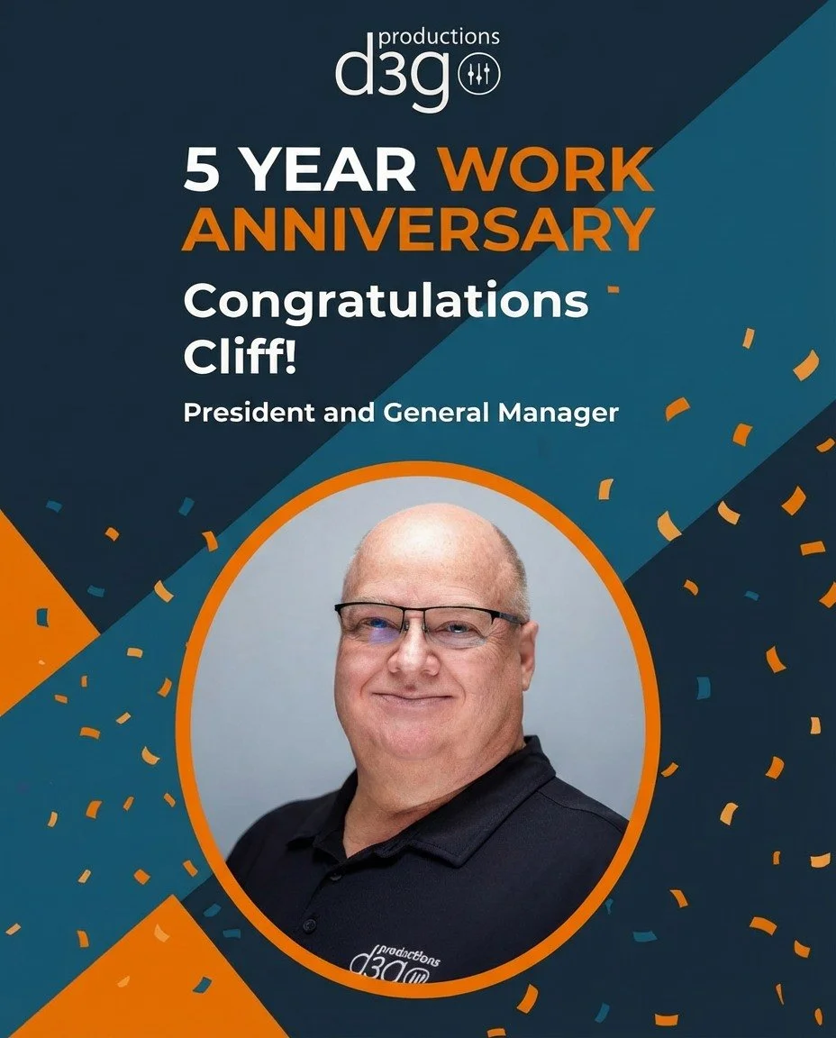 Cliff just hit 5 years with d3g.

It&rsquo;s hard to sum up what that means in a post. With over 40 years in this industry, Cliff brings more than experience&mdash;he brings perspective, patience, and a way of leading that sticks with you.

He&rsquo;