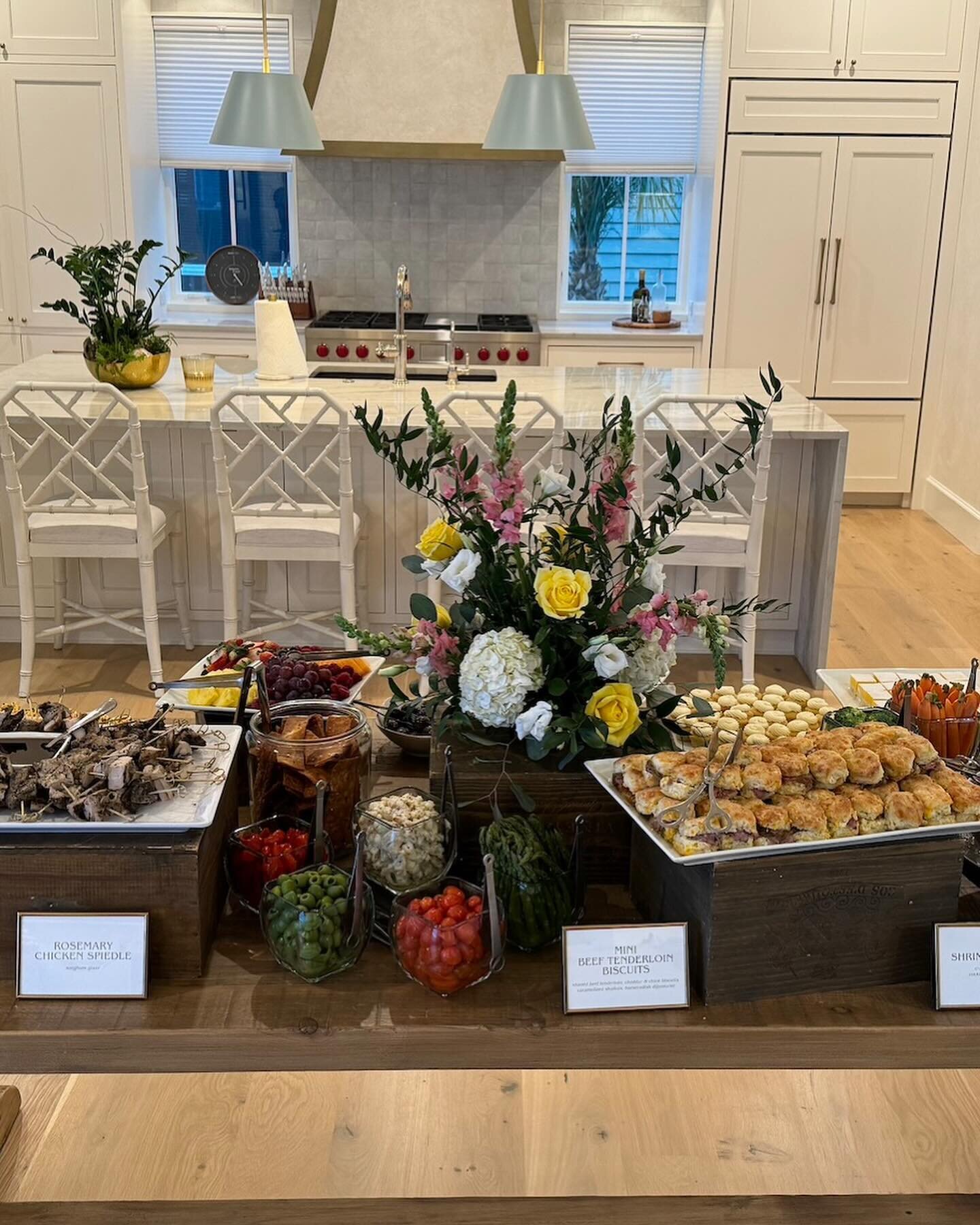 Who says delicious food has to wait until your wedding day? We loved creating this culinary spread for a recent engagement party!