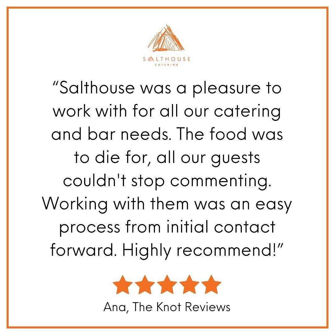 Great food + straightforward communication and seamless planning = a quintessential Salthouse Catering experience!