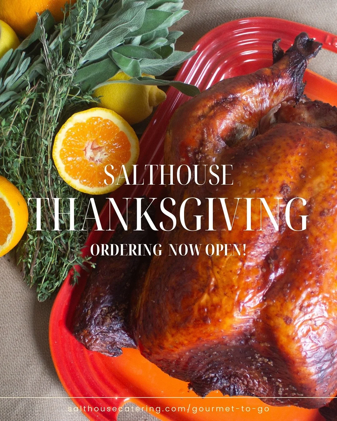 Hard to believe, but it&rsquo;s time to start thinking Turkey! 

Orders for our annual #Thanksgiving meal are now OPEN! 🦃 Let us do the heavy lifting this year while you carve out more time for family fun + relaxation.

🆕 this year, we&rsquo;re off