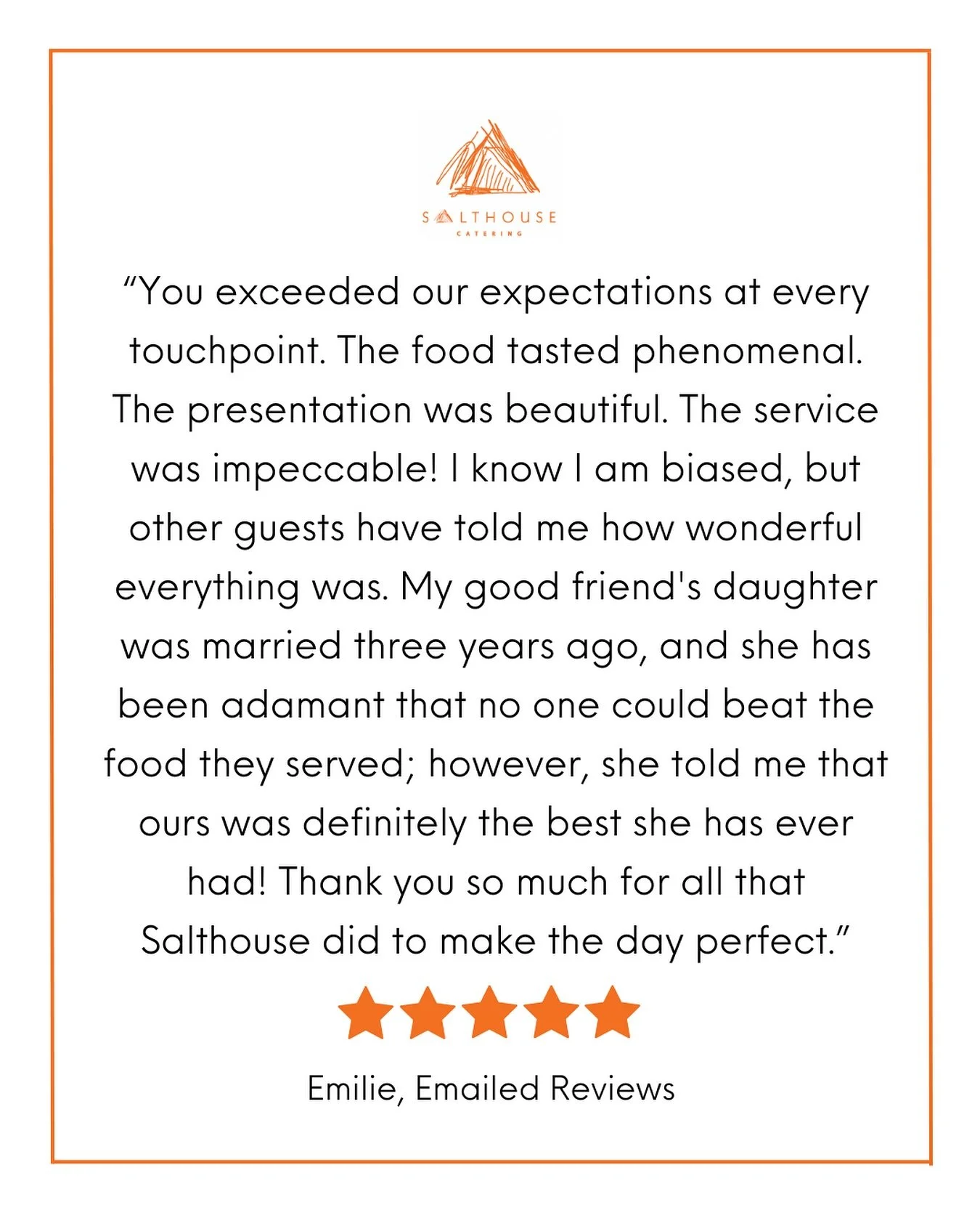 Setting the bar high, every time! 🧡