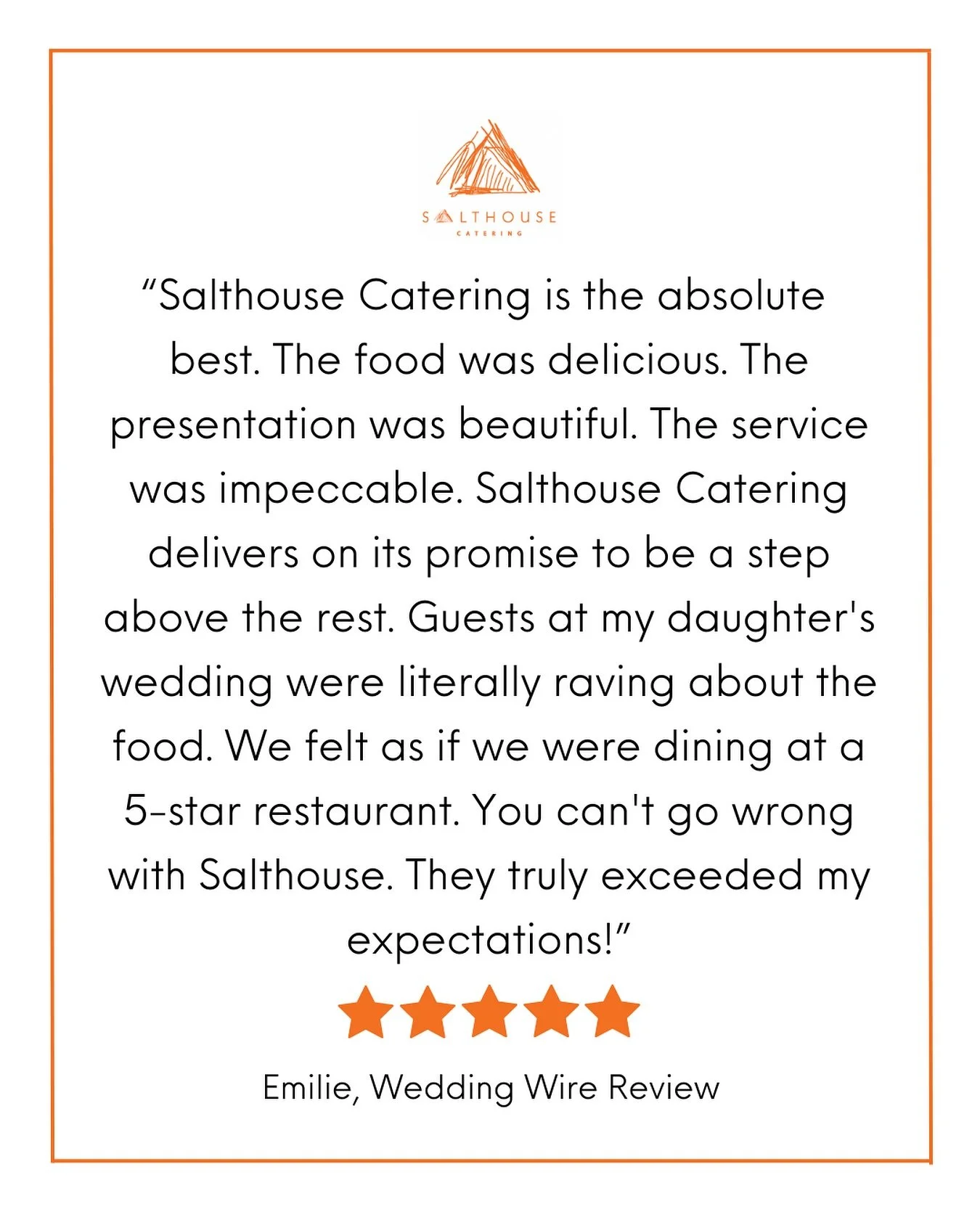 Five star dining. ⭐️