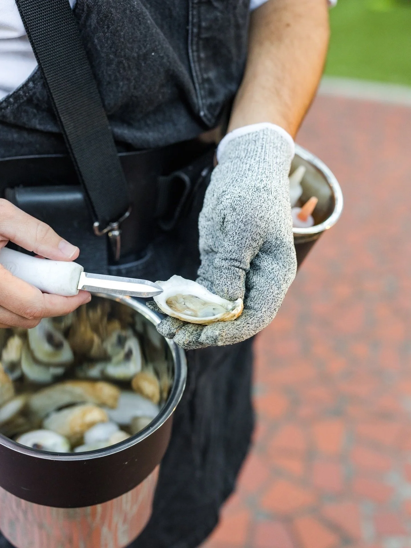 (Oysters) roasting on an open fire. 🦪 

📸: @christinabairdphotography