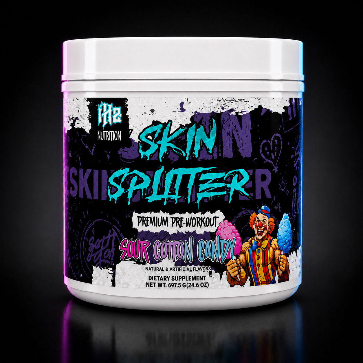 IHZ Nutrition Premium Pre-Workout Skin Splitter Sour Cotton Candy