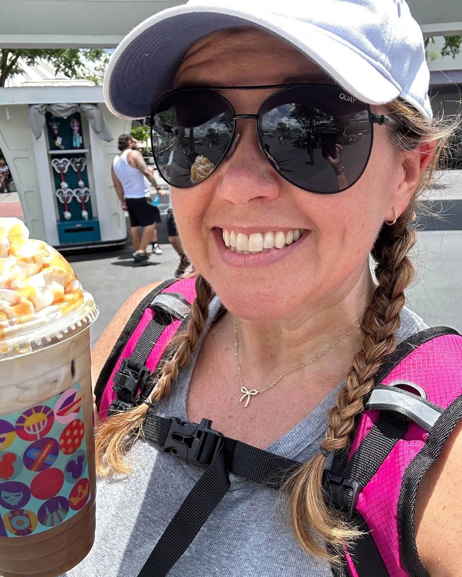 Joffrey's Coffee is having a fun little game for pass holders this summer- if you try their specialty drink at each park, you get a free prize - a coffee koozie (through July 31)! Since I'm a sucker for coffee AND koozies, of course I'm all in. So fa