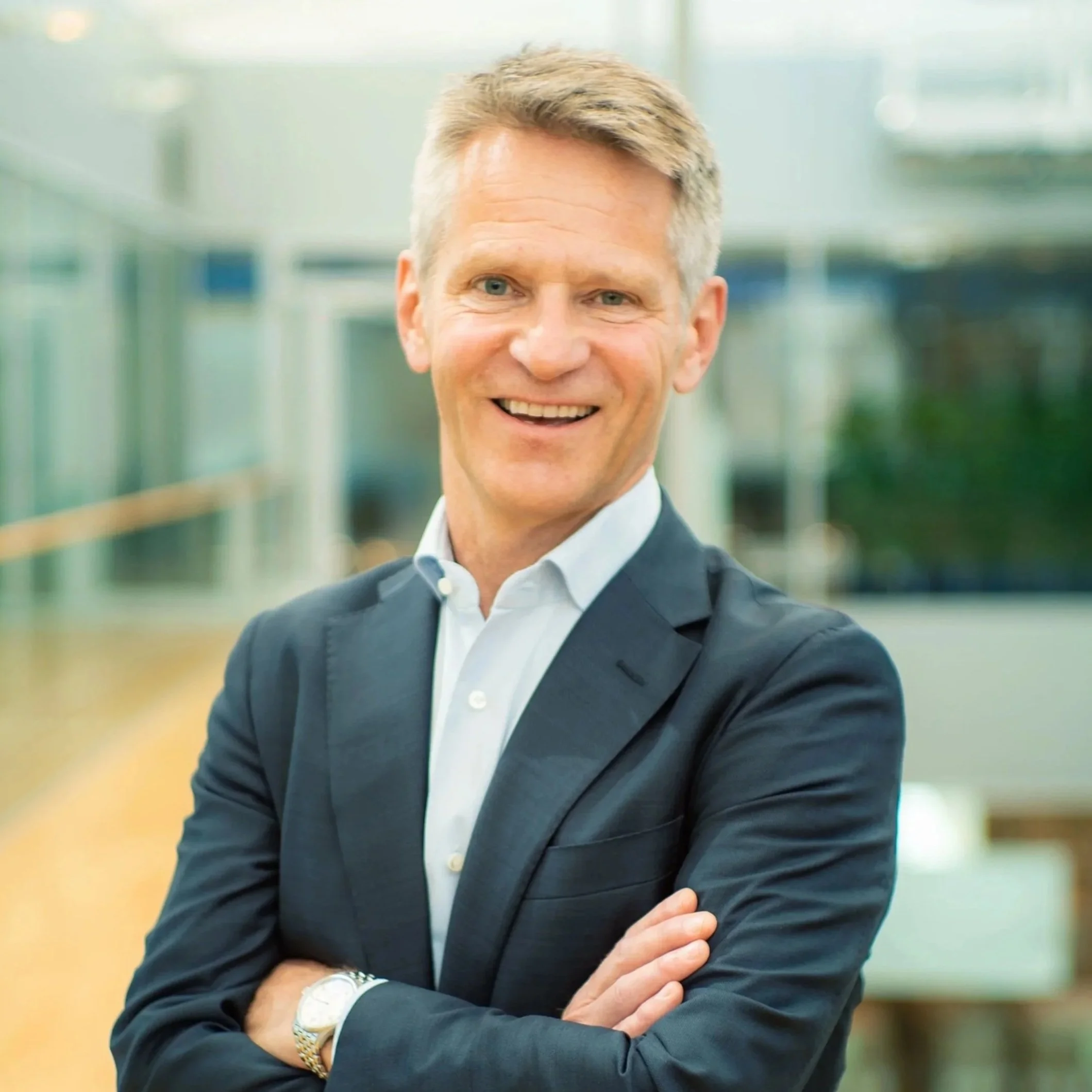 CEO smiling