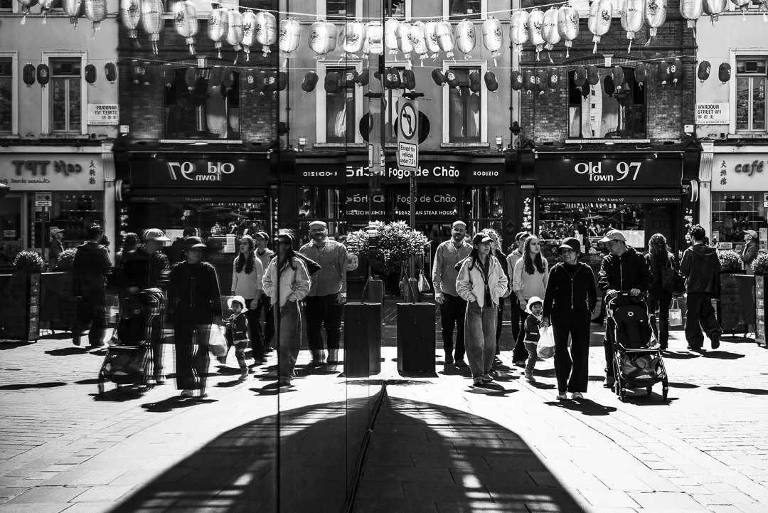 Reflections, Chinatown, London.