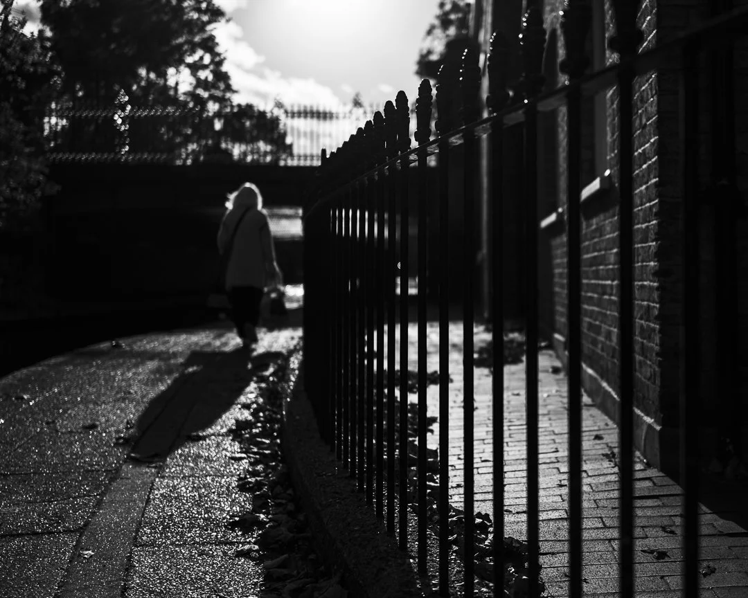Railings and shadows, Little Venice.