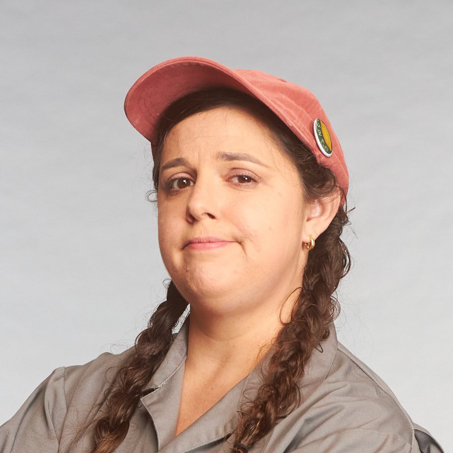 Tomboy delivery driver and dedicated hard worker