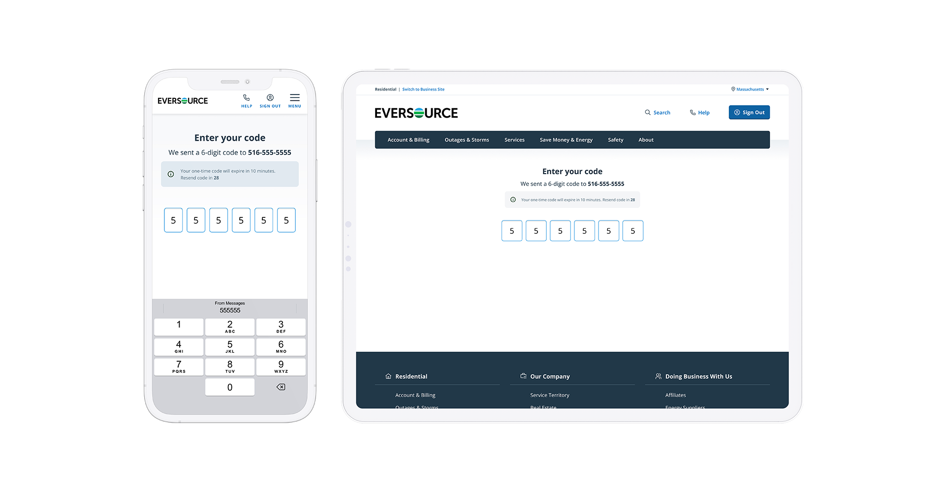 When appropriate, recommendations were made to leverage native functions, such as serving up the code via the messages app on mobile.
In an effort to reduce unnecessary clicks, the recommendation was made ( a best practice) to allow the interface t