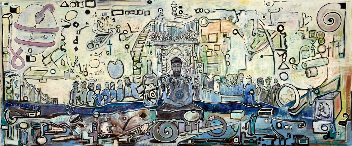 The Second To The Last Supper (2025), Oil on Canvas, 140" x 56".
Acquired by Yuko Nii Foundation's Permanent Collection.