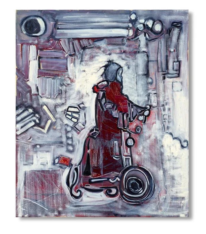 Scooter Girl (2022), Oil on Canvas, 34” x 40” Private Collection